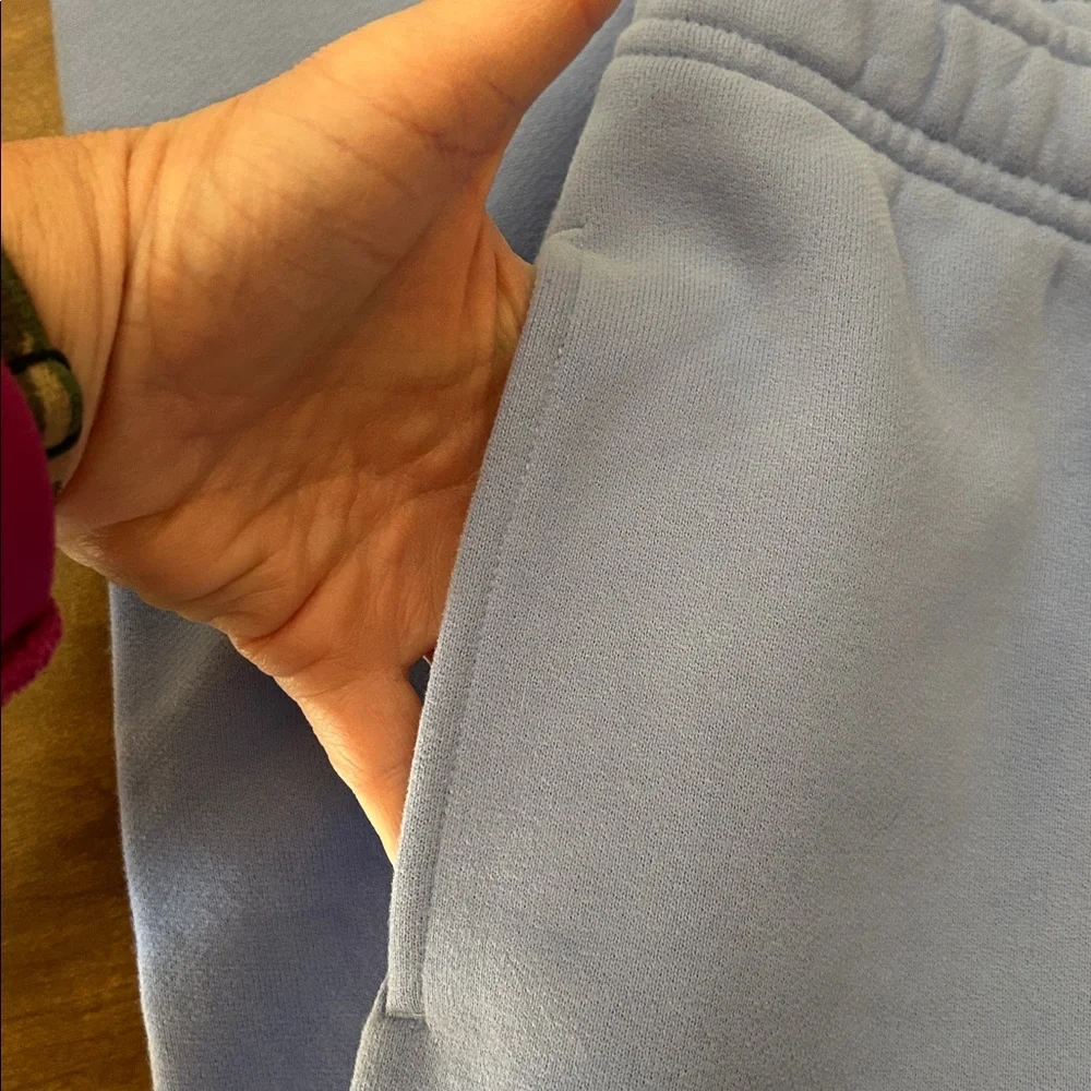 Aritzia Cozy Fleece Mega Sweatpants Dayflower Blue XS Oversized High Rise II